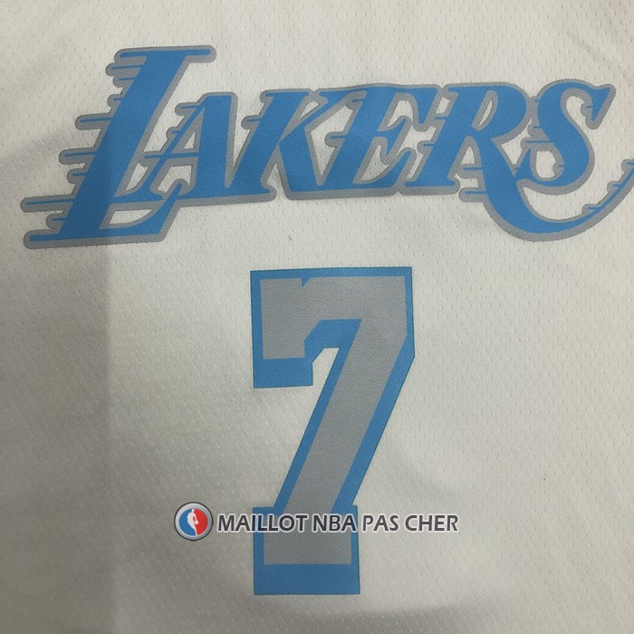 Maillot Los Angeles Lakers Carmelo Anthony NO 7 Ville 2020-21 Blanc